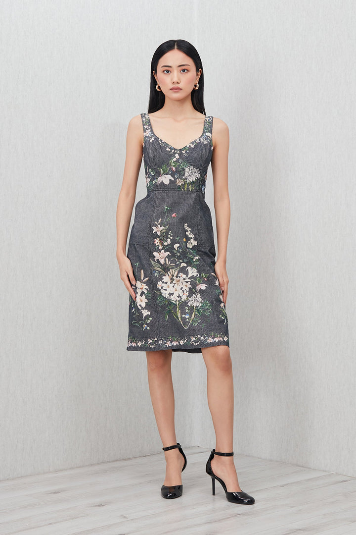 Callavie Strap Midi Dress