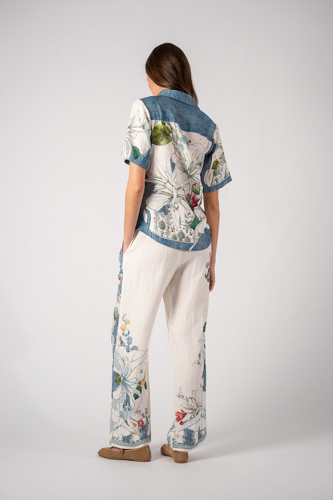 Adina Yoke Buttondown Shirt and High waisted Pant