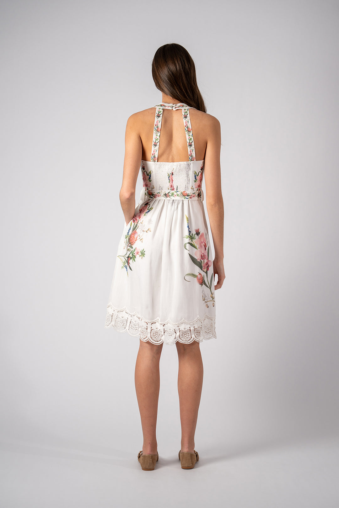 Pineleaf Halter Dress