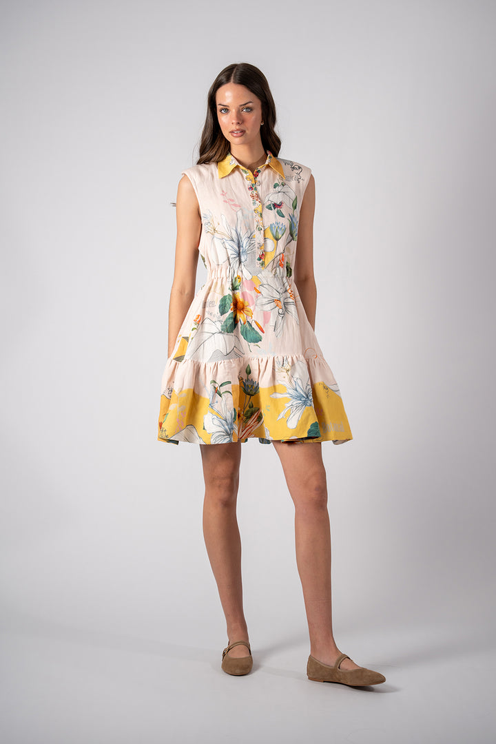 Florence Sleeveless Tiered Mini Dress