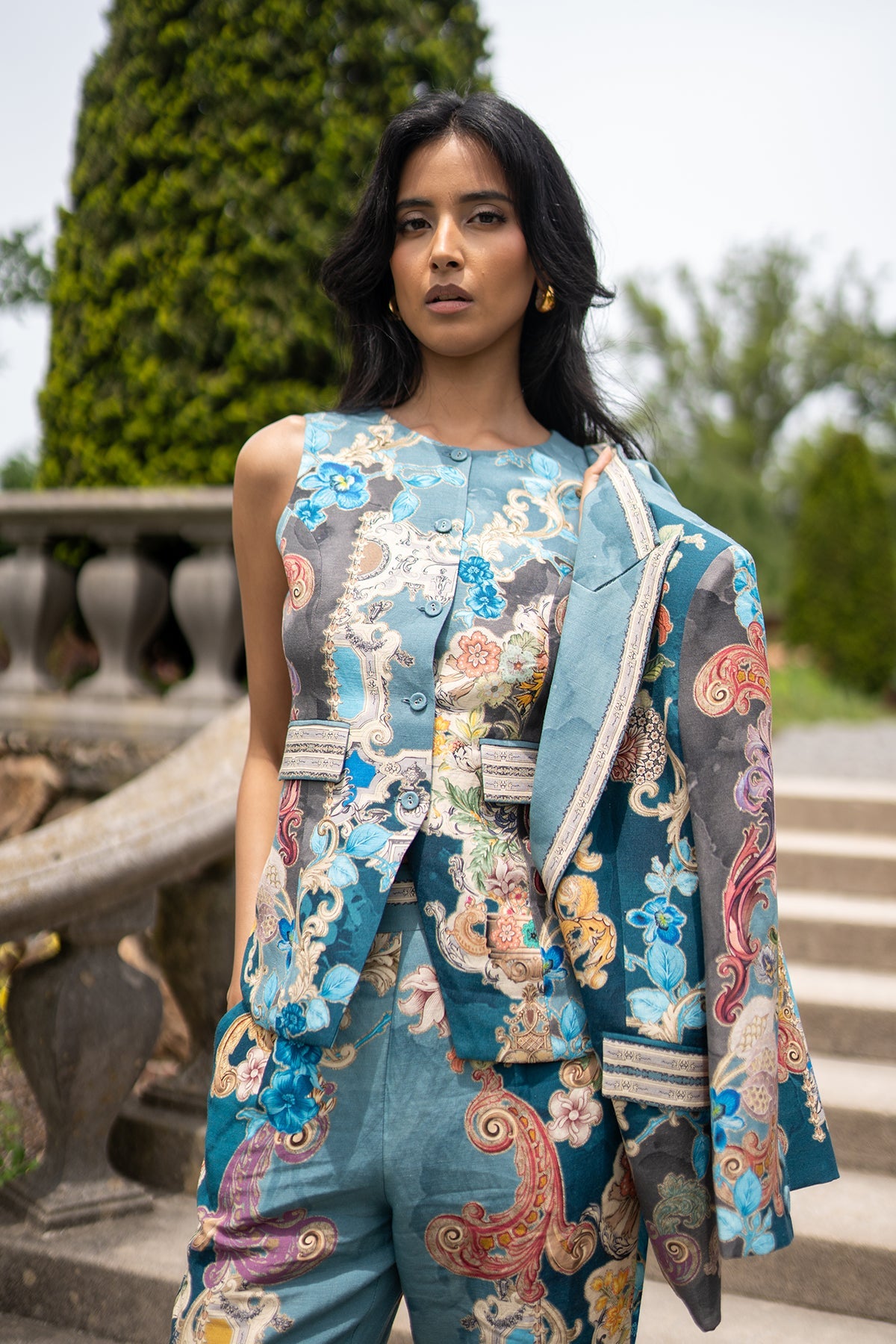 Soline Round Neck Waist Coat