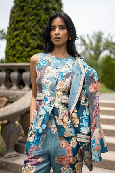 Soline Round Neck Waist Coat