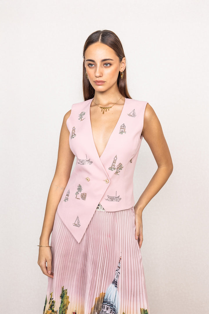 Celara Asymmetric Skirt Sets