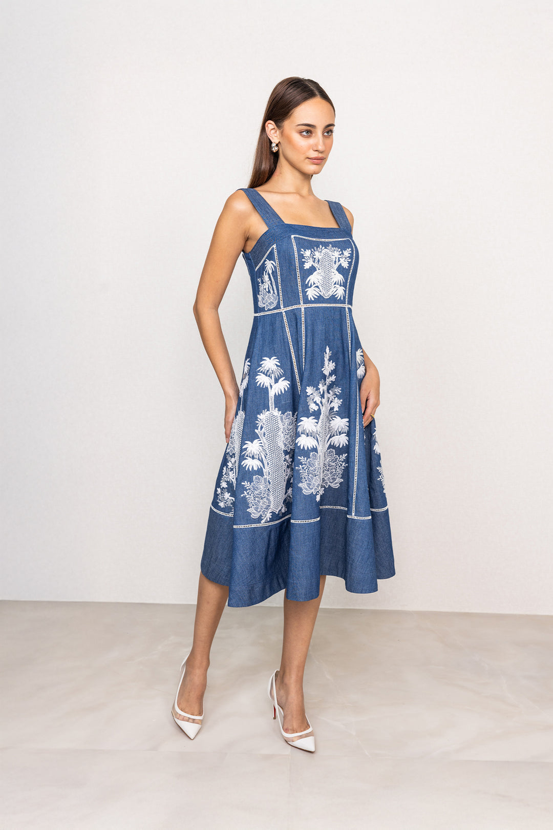 Odette Panel Midi Dress