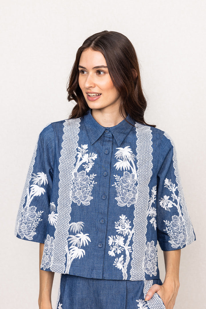 Caspian Cropped Shirt