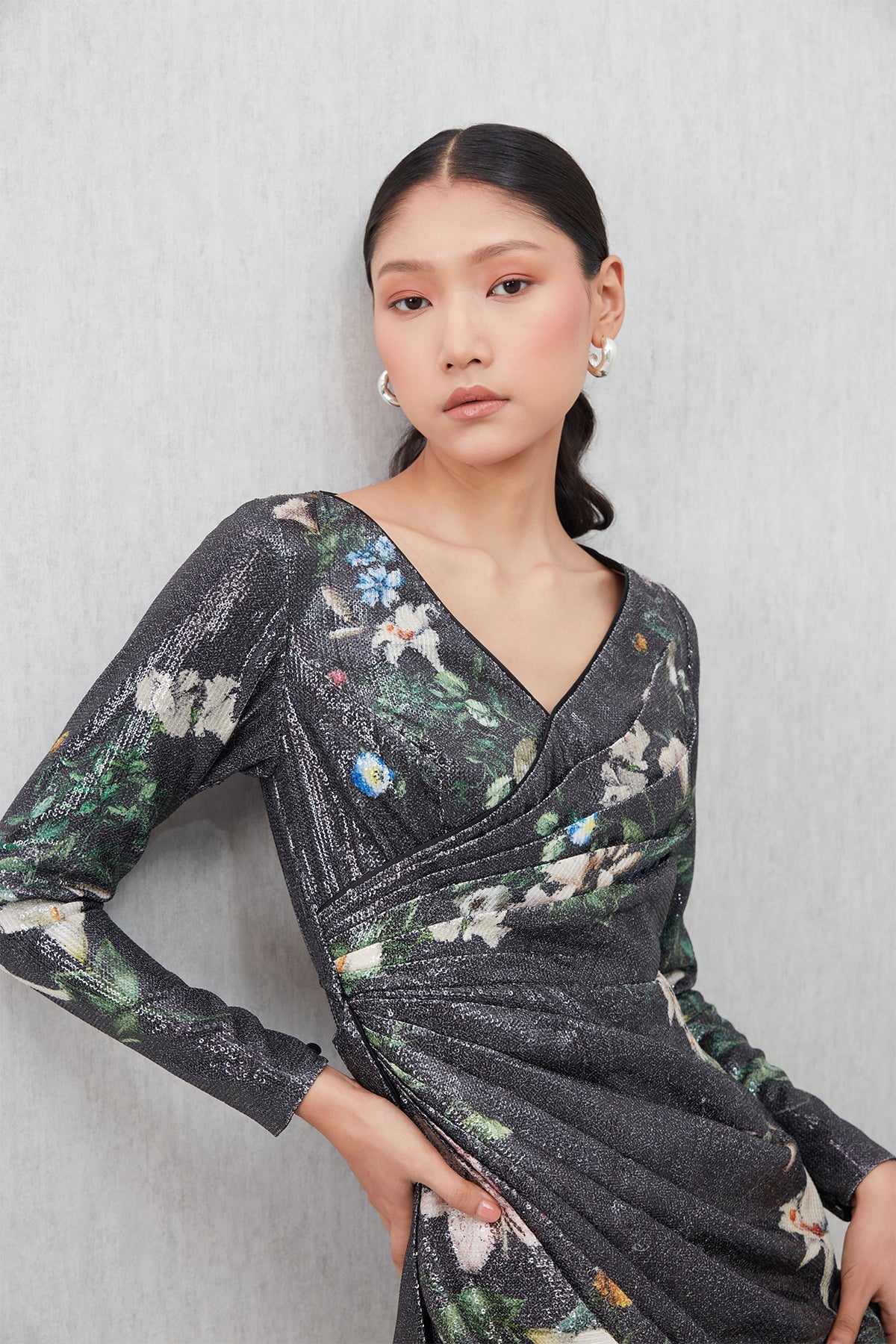 Calista Wrap Mini Dress