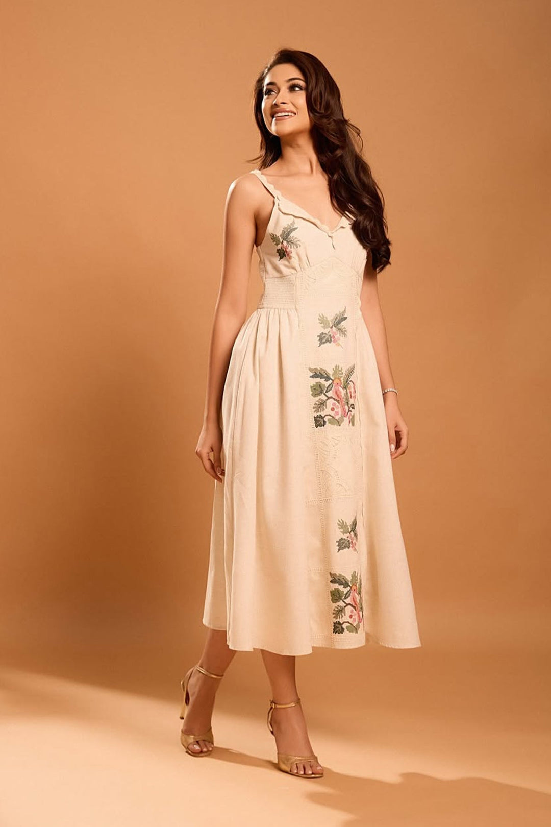 Ranna Gill Ursula Strap Midi Dress Elegant Summer Statement S Ranna Gill Ursula Strap Midi Dress Elegant Summer Statement S