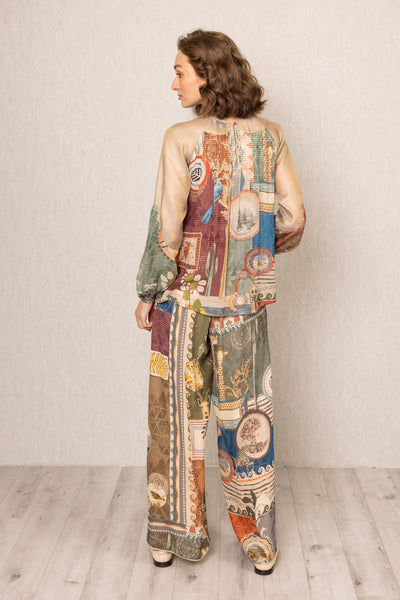 Rie Sheer Yoke Co-ord Set