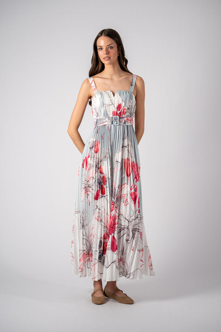 Snowbell Strap Pleated Jumpsuit