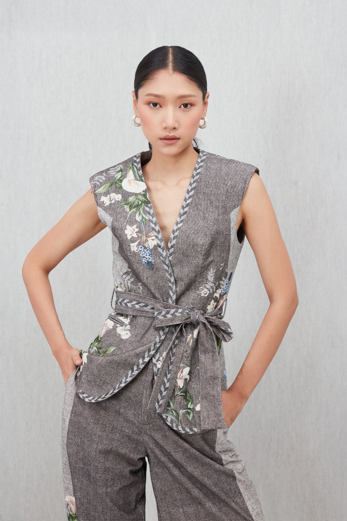 Silene Belted Waist Coat & Pants