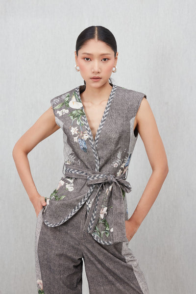 Silene Belted Waist Coat & Pants