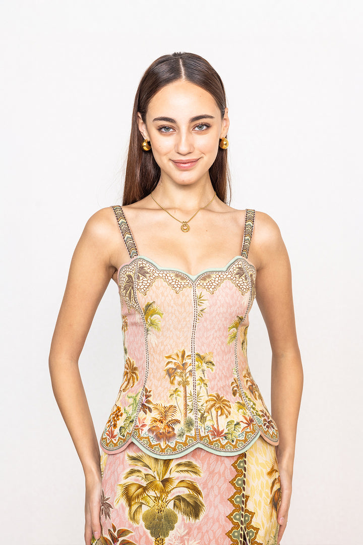 Dia Mirza in Bliss Scallop Top