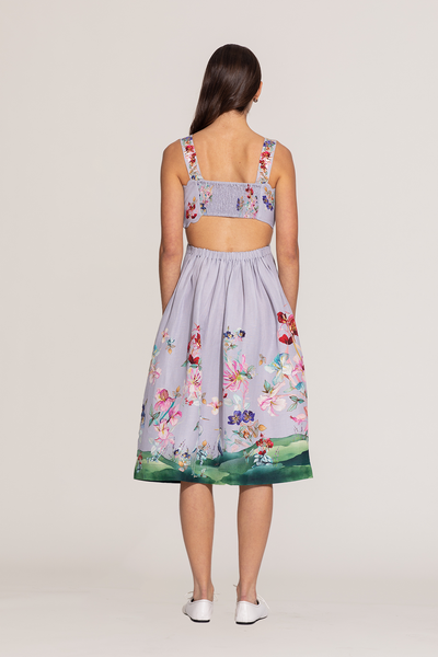 Anaya Scalop Bodice Midi Dress