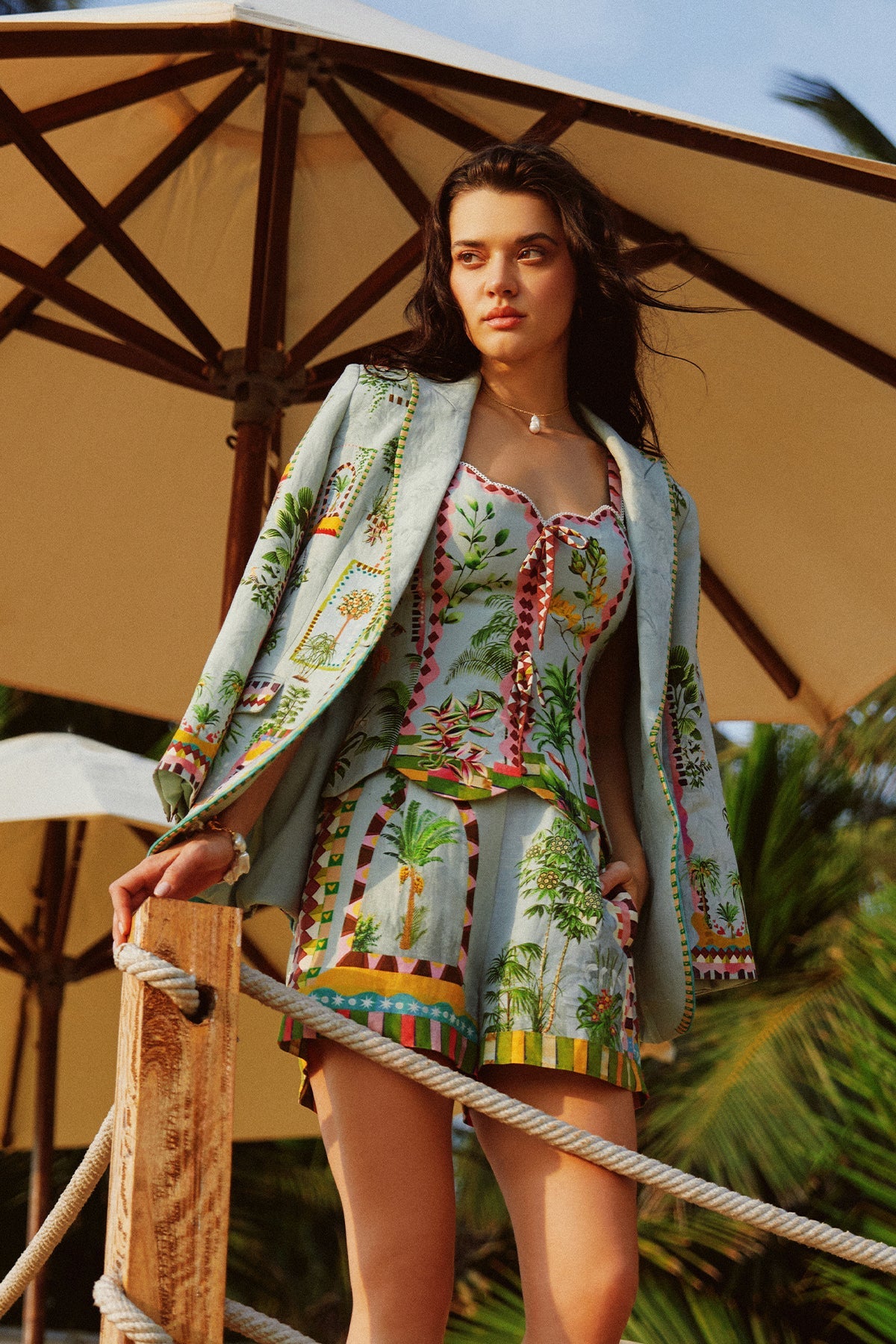 Prerna Mehra in Oslo Knot Collar Jacket