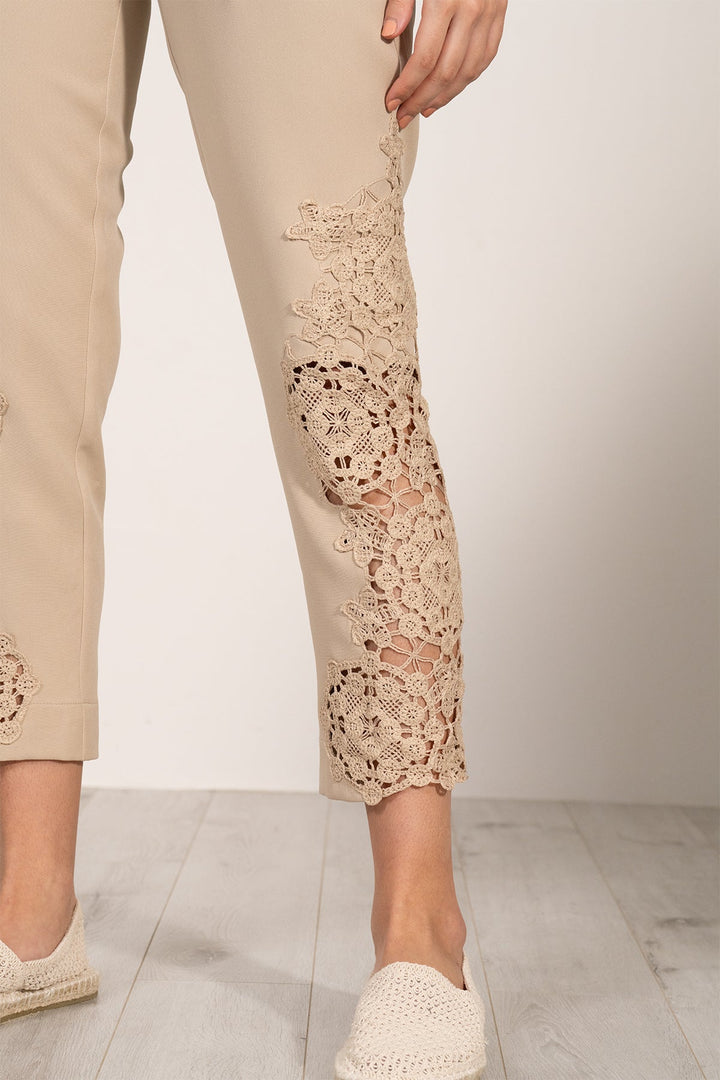 Lace Pants 53 Beige