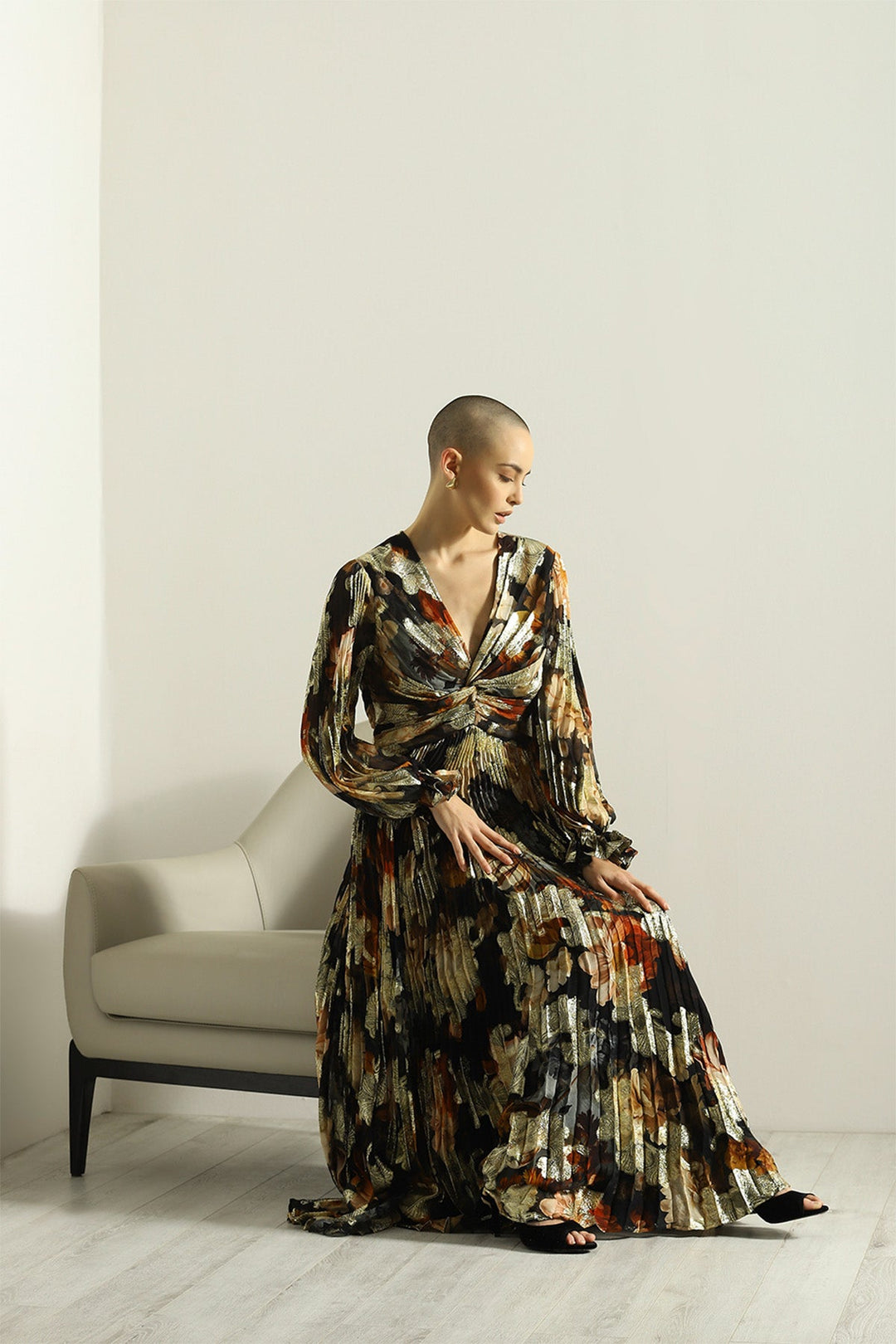 Terza Twisted Pleated Maxi Dress – Ranna Gill