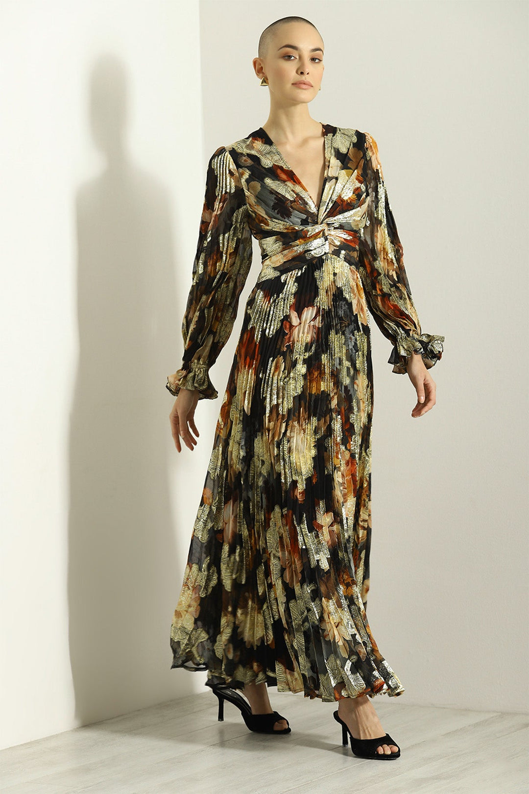 Terza Twisted Pleated Maxi Dress – Ranna Gill