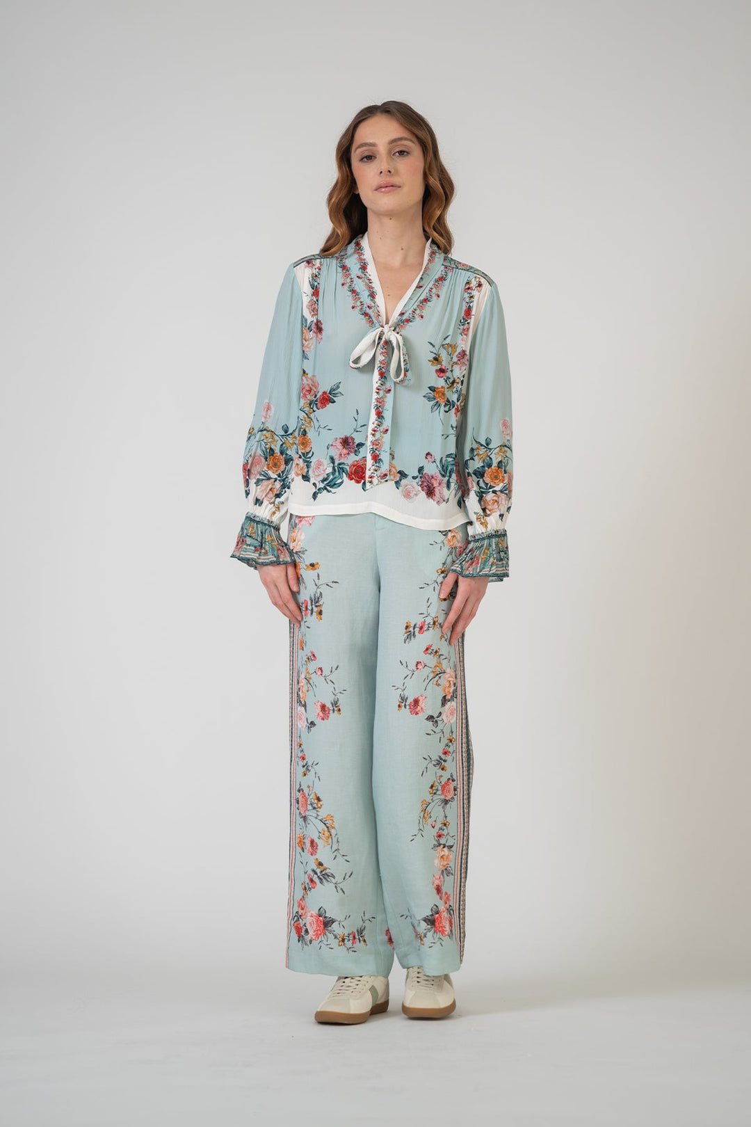 Isola Neck Tie Blouse