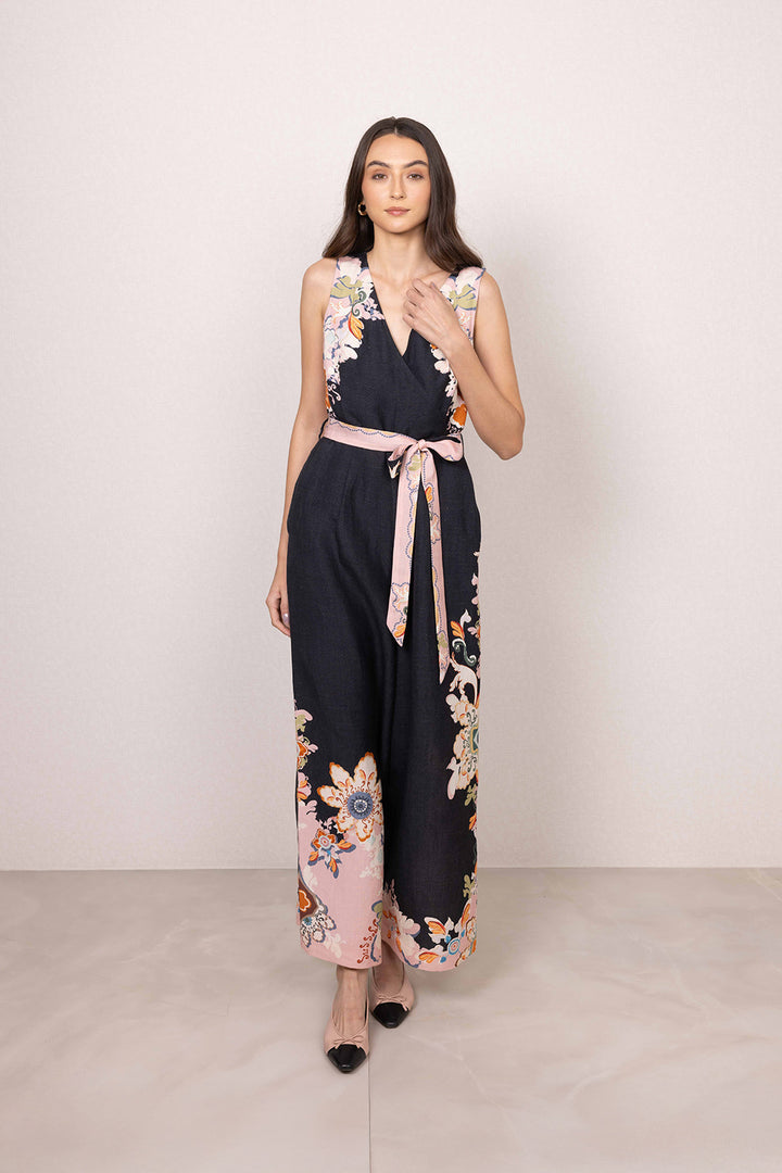 Avira V Neck Jumpsuit
