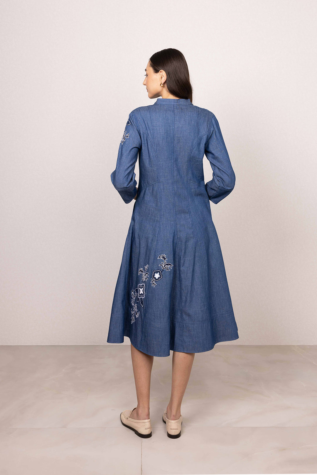 Vireo Panel Midi Dress