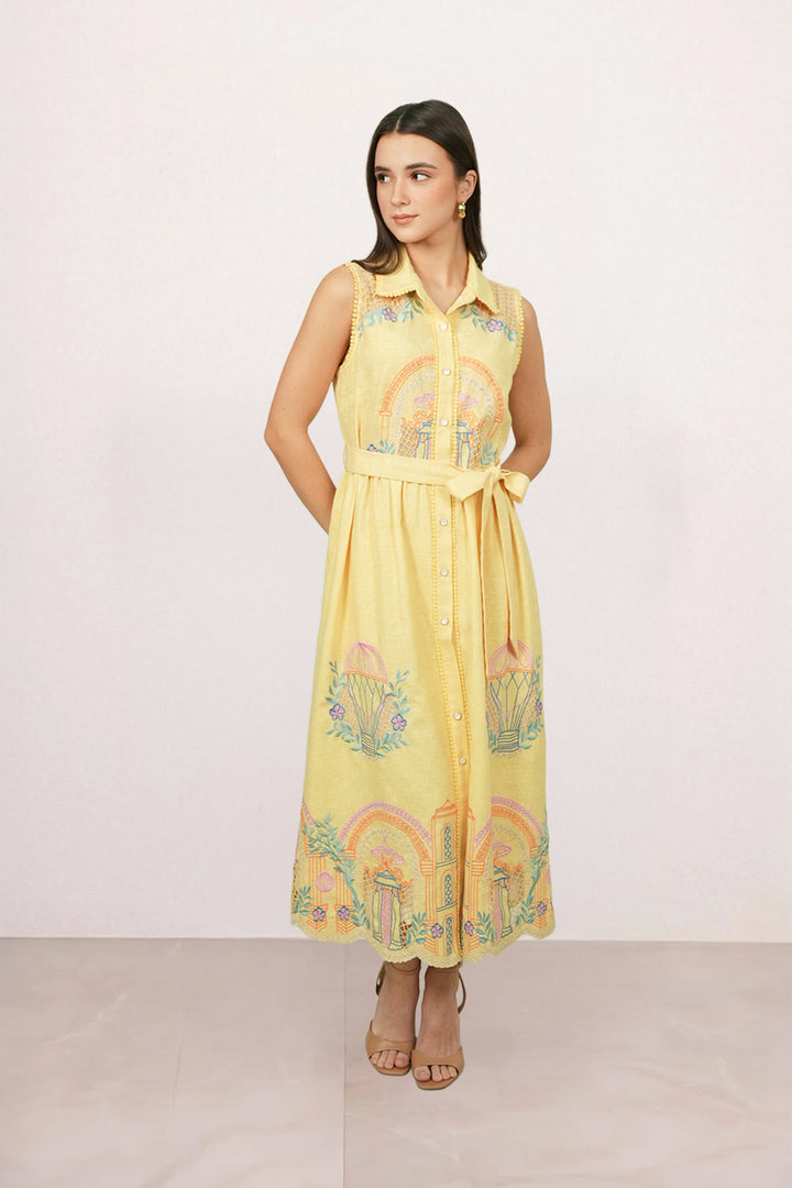Ilara Sleeveless Shirt Dress