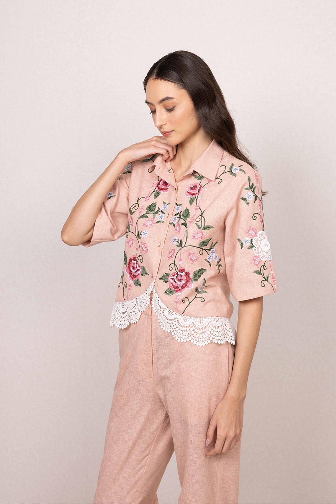 Alira Curved Hem Shirt and Pants