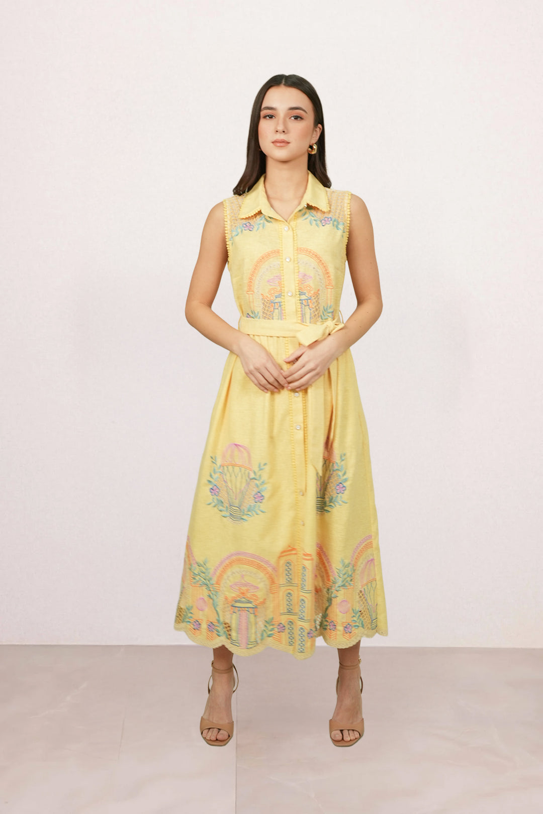 Ilara Sleeveless Shirt Dress