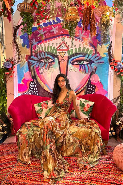 Delraaz in Aurelia Ruffled Maxi Dress