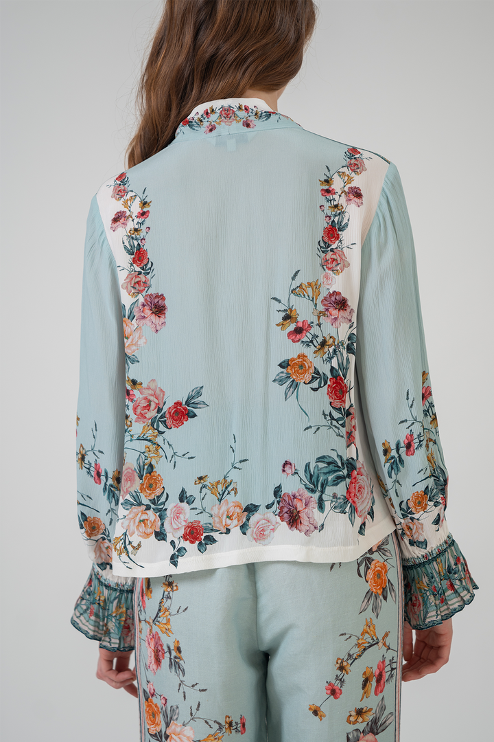 Isola Neck Tie Blouse