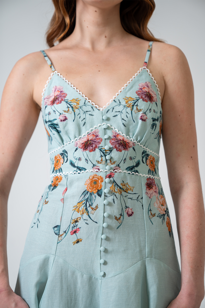 Roselle Strap Midi Dress