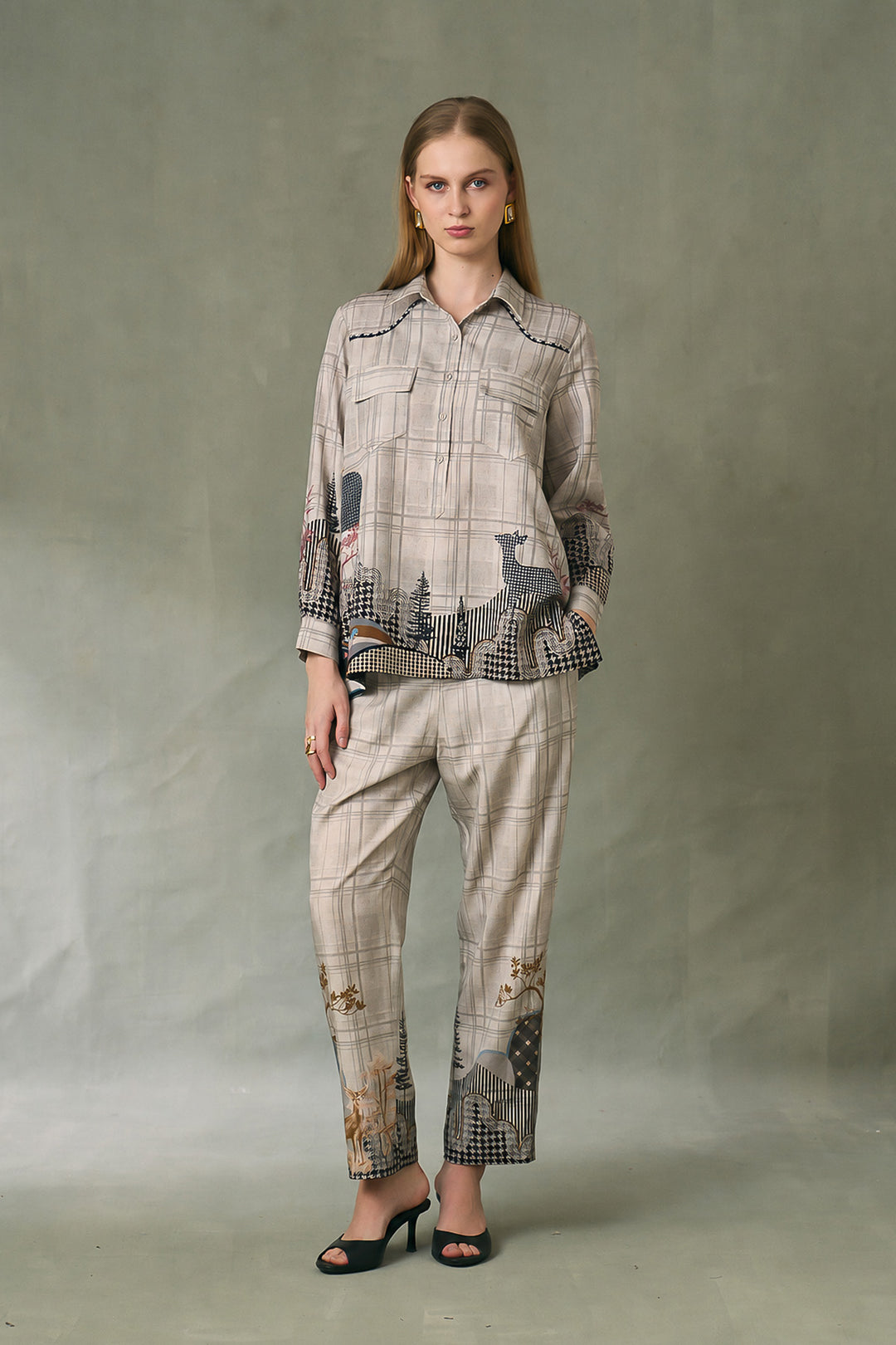 Vanya Pleated Collar Top