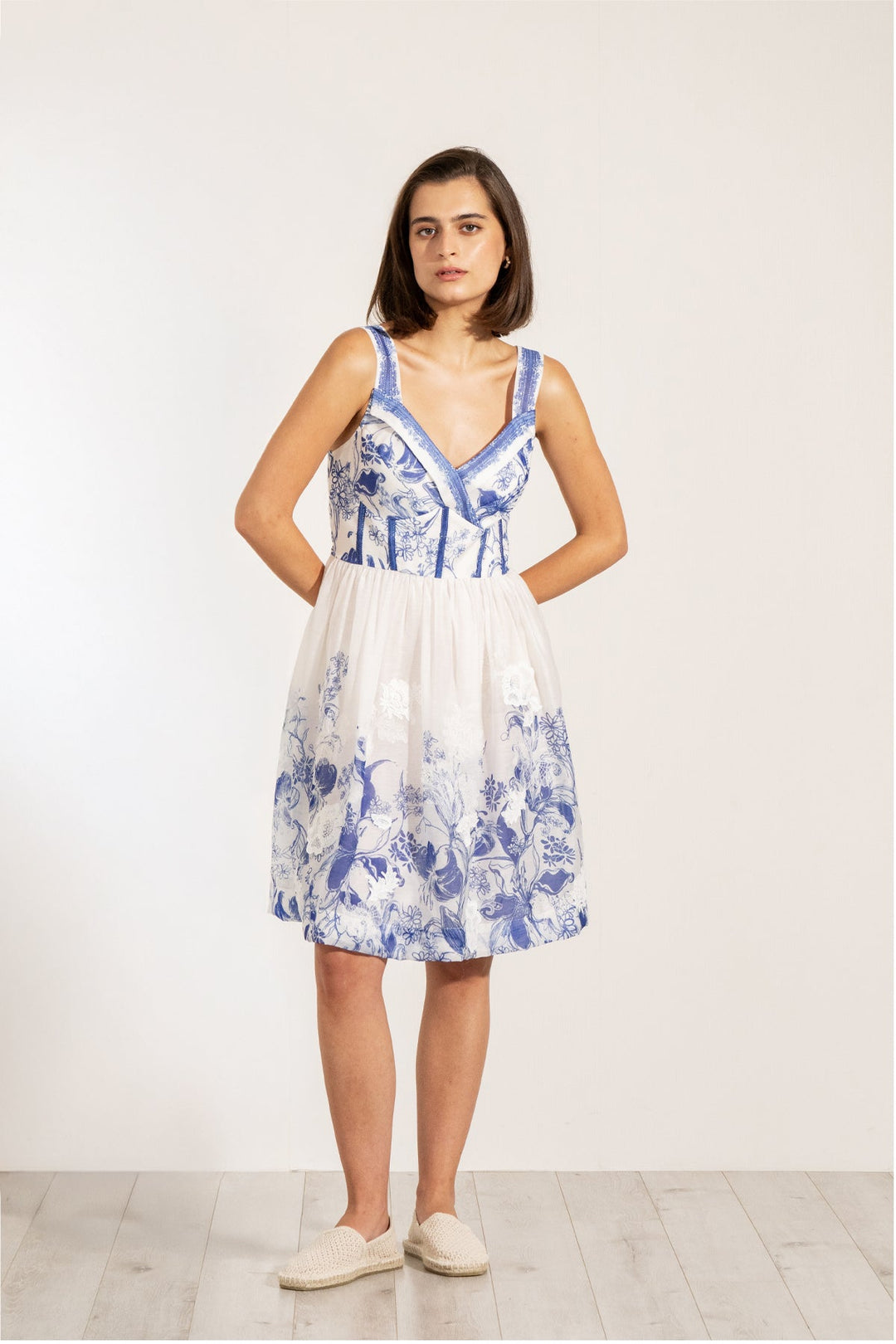 knee length dresses for ladies Rosie Sequin Bow Front Dress main image 1