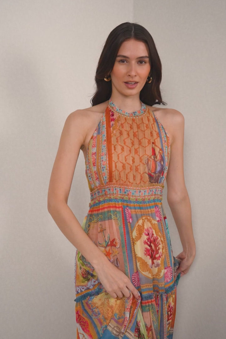 Turris Halter Maxi Dress