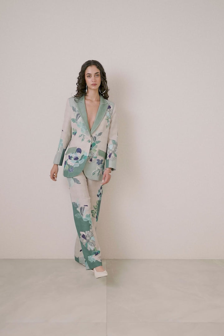 Rae Knotch Collar Jacket and Pants