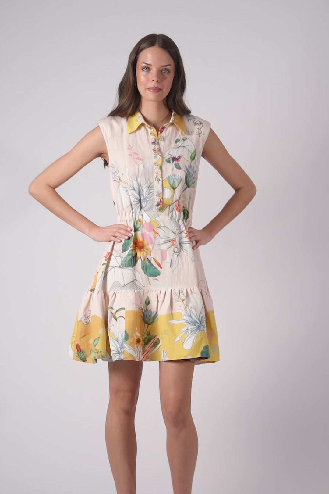 Florence Sleeveless Tiered Mini Dress