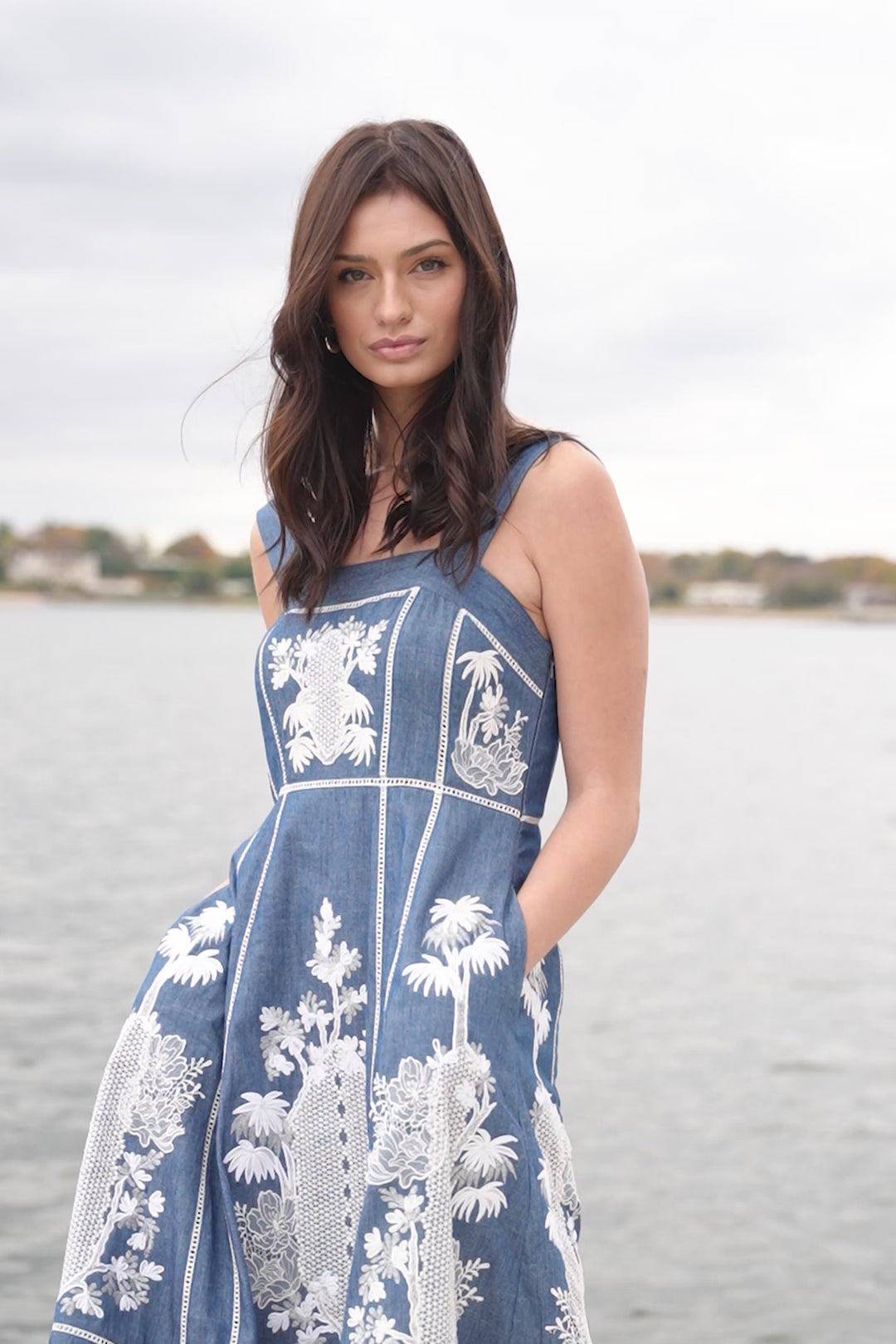 Odette Panel Midi Dress