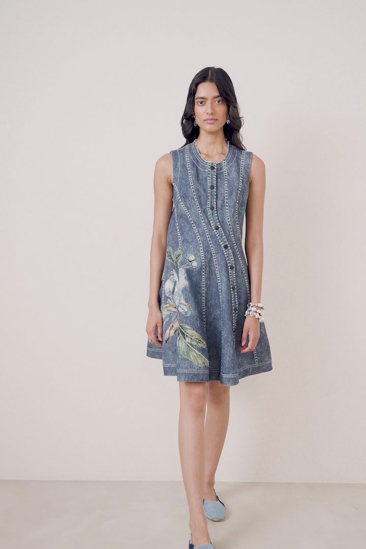 Zivi Curvy Panel Mini Dress