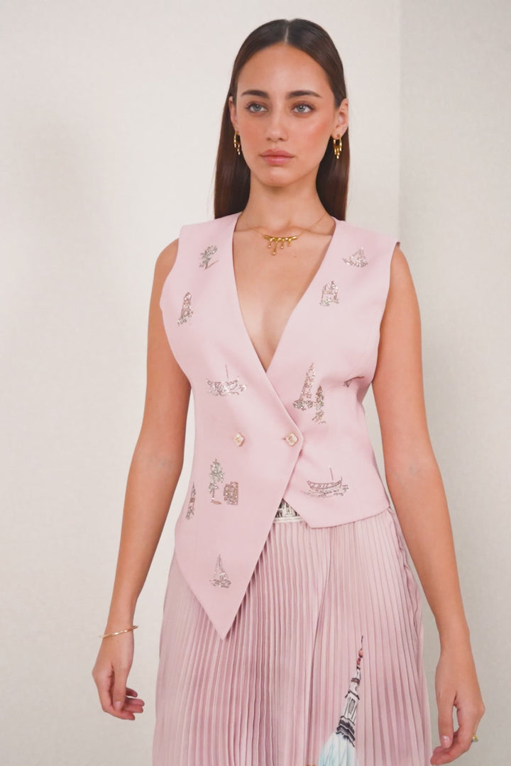 Celara Asymmetric Skirt Sets