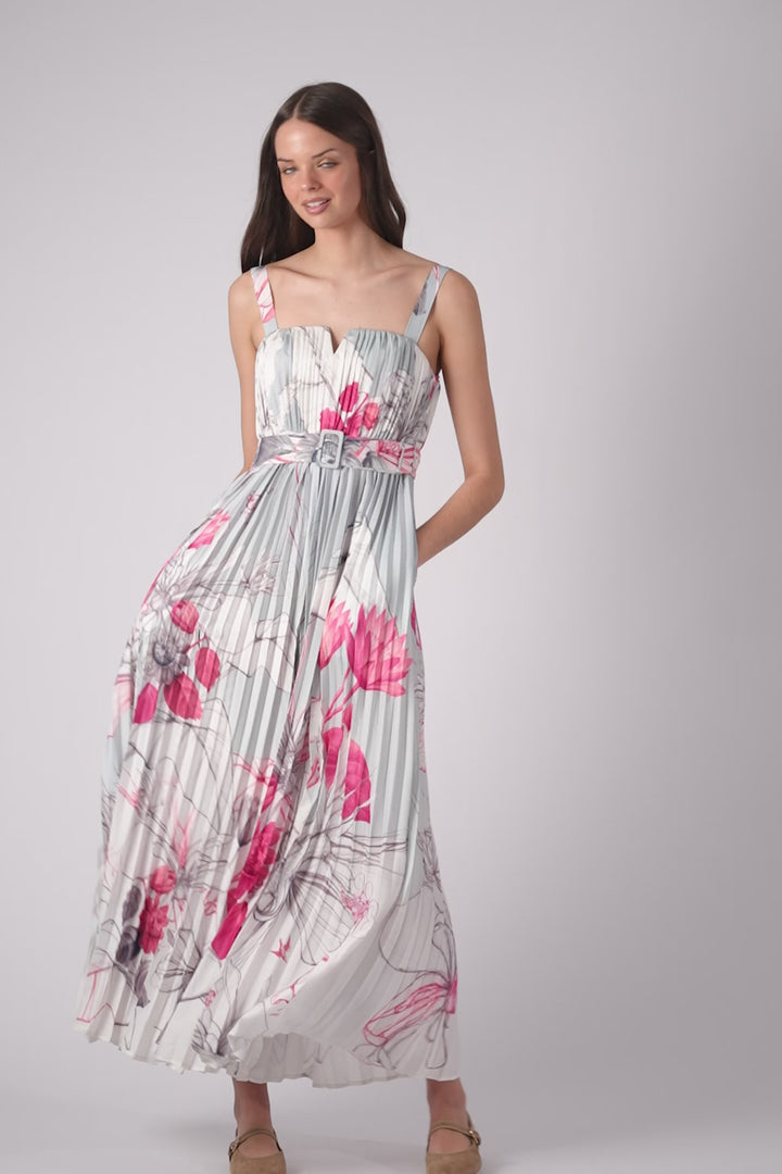 Snowbell Strap Pleated Jumpsuit