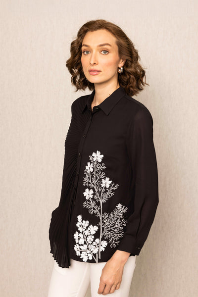 Lyra Pleated Top
